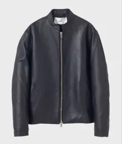 【カムリ】STUDIOUS 羊革 ブラックレザージャケット カムリ様専用】STUDIOUS 羊革 ブラックレザージャケット レザー