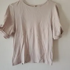 インデックス　ベージュ パフスリーブ Tシャツ