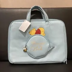 新品タグ付き　ディズニー　くまのプーさん ラップトップバッグ プーさんの風船