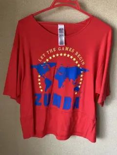 【正規品】ZUMBA WEAR Tシャツ レッドのサムネイル