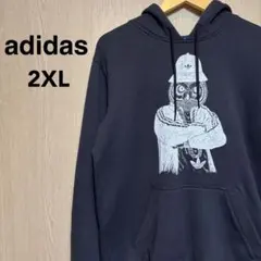 アディダスオリジナルス　パーカー　2XＬ　ブラック　フクロウ