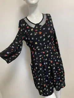 Freesia＊花柄＊ワンピース＊シアー＊シースルー＊姫＊Mのサムネイル