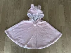 値下げしました　ミキハウス ポンチョ ピンク　70 80 90