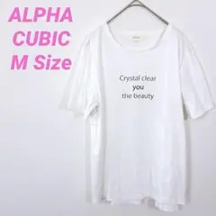 [SALE] ALPHA CUBIC 接触冷感 Tシャツ M 古着 送料無料のサムネイル