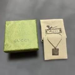 GUCCI スクエアプレート ネックレスのサムネイル