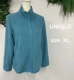 ＊UNIQLO　フリースジャケット　XL　ブルー系　レディース　ユニクロ