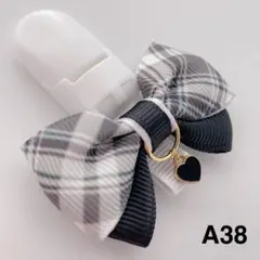 No.A38　名札クリップ　チャーム付き