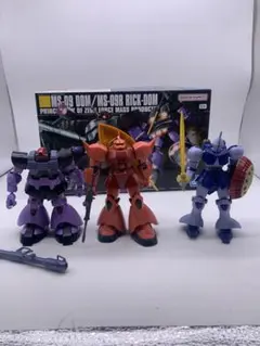 HG1/144. ドム、ギャン、ゲルググ　3体セット　素組 HG1/144. ドム、ギャン、ゲルググ 3体セット 素組 - メルカリ