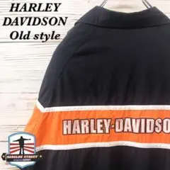 《希少》ハーレーダビッドソン☆半袖シャツ S ブラック オレンジ HS207