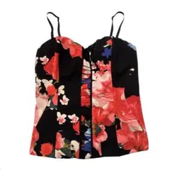 GUESS フラワープリント コルセットキャミソール