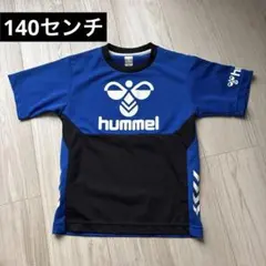 hummel サッカー 半袖シャツ ブルー ブラック 140のサムネイル