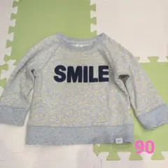 babyGap スマイル柄 トレーナー グレー18-24months90