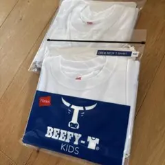 Hanes Beefy-T キッズ クルーネックTシャツ 100cmのサムネイル