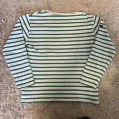 SAINT JAMES 緑白ボーダー長袖Tシャツ　サイズxxs バスクシャツ