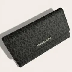 新品　MICHAEL KORS マイケルコース長財布 ブラック MK柄　メンズ