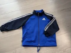 adidas ジップアップジャケット 青/黒