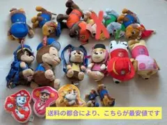 パウ・パトロール　ぬいぐるみ＆ぬいぐるみリュック＆ミニクッション　17点セット