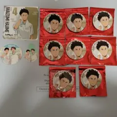 ハイキュー!! 極楽湯 缶バッジ 2弾　岩泉一　8点 及川　おまけ