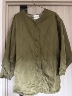 Discoat オリーブ キルティングジャケット