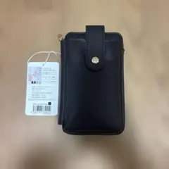ブラック スマホショルダーバッグ