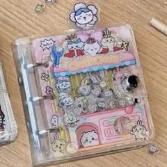 シャカシャカシール帳　シャカシャカバインダー　ピンク　ちいかわ　A8