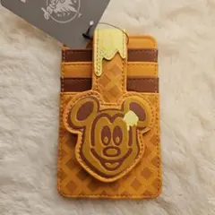 【未使用】ミッキーワッフルカードケース