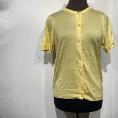 SLOBE IENA イエナ トップス 半袖 ニット カーディガン イエロー Mのサムネイル