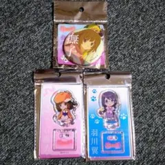 物語シリーズ　千石撫子　羽川翼　缶バッジ　アクリルスタンド