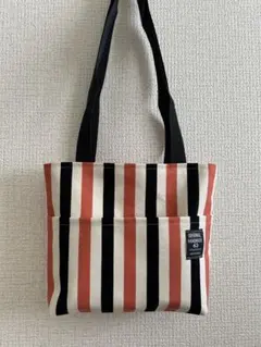 ストライプトートバッグ