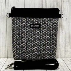 g632 リバティ ミナペルホネン フォレストウェーブ サコッシュ☆ブラック