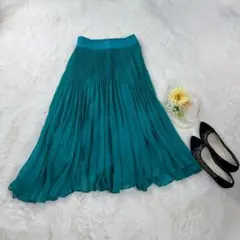 GALLARDAGALANTE　プリーツ　ロングスカート　シフォンフレアスカート