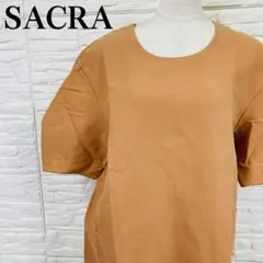 SACRA TOKYO ワンピース 38 日本製 コットン テンセル オレンジのサムネイル