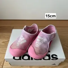 adidas アディダス　15cm ピンク サンダル　水遊び