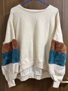 one way 　トレーナー　　長袖　　ファー　秋　冬