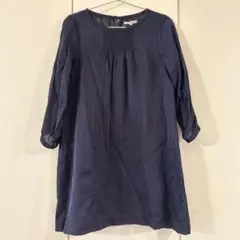 SHIPSKIDシップスキッズ✳︎ドット　ワンピース　ネイビー