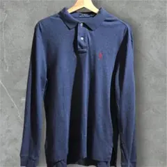 Polo Ralph Lauren ネイビー 長袖ポロシャツ M