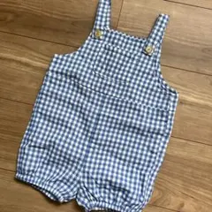 【SHEIN】ギンガムチェック サロペット サイズ12-18M（80cm）