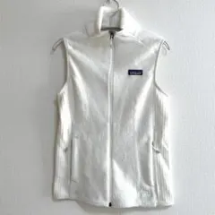 【廃盤】パタゴニア R2 フリース ベスト S レディース 白 古着 希少 防寒