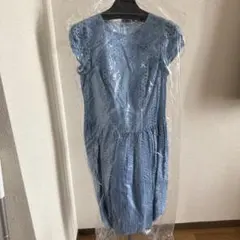 M'S GRACY 【38】半袖ワンピース 花柄刺繍入りワンピース - メルカリ