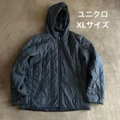 ユニクロ　中綿リバーシブルパーカー　黒　XLサイズ