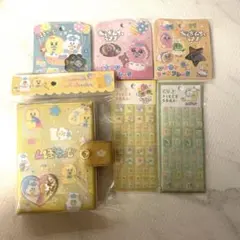 おぱんちゅうさぎ　シール帳　タイルシール　おはじきシールフレーク　まとめセット