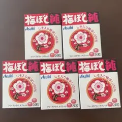 【新品・未開封】梅ぼし純　アサヒ　梅干し 100% タブレット24粒✖️5個のサムネイル