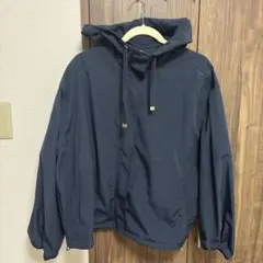 ネイビー フード付き マウンテンパーカー