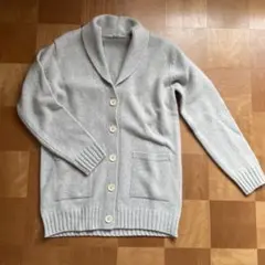 カーディガン ライトグレー　マーガレットハウエル