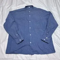 Journal Standard relume バンドカラー シャツ ブルー