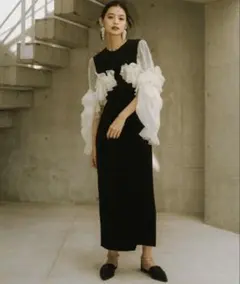 KnuthMarf 2wayシフォンドッキングワンピース