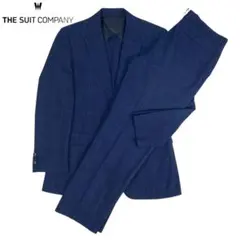 05M944◯THE SUITCOMPANY サマーウール スーツ セットアップ