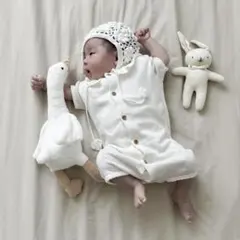 【韓国子供服】MONBEBE ロンパース S Heart baby suit