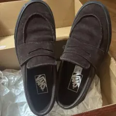 【値下不可】VANS バンズ　ローファースニーカー　24センチ　ブラウン／本革