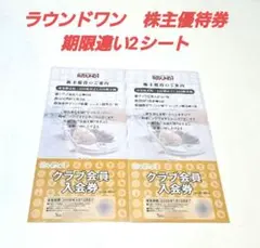 ラウンドワン(ROUND1) 株主優待券3種10枚(期限違い2シート)